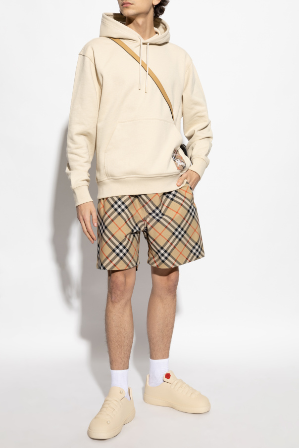 BURBERRY GOLF ノバチェック総柄 プルオーバーナイロン